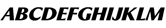 PPMuseum UltraboldItalic Instance Font UPPERCASE