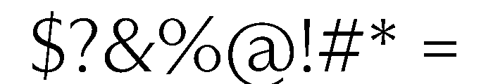 PPMuseum Ultralight Instance Font OTHER CHARS