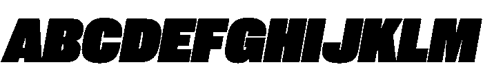 PPNeueCorp CompactBlackItalic Instance Font UPPERCASE