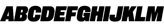 PPNeueCorp CompactHeavyItalic Instance Font UPPERCASE