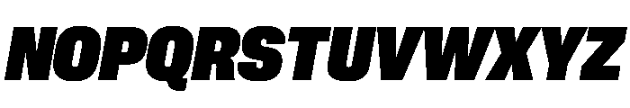 PPNeueCorp CompactHeavyItalic Instance Font UPPERCASE
