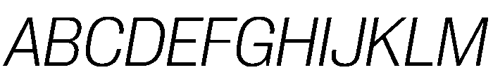 PPNeueCorp CompactLightItalic Instance Font UPPERCASE