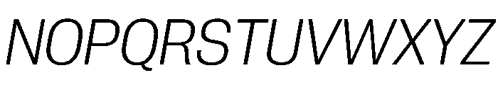 PPNeueCorp CompactLightItalic Instance Font UPPERCASE