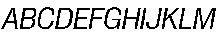 PPNeueCorp CompactRegularItalic Instance Font UPPERCASE