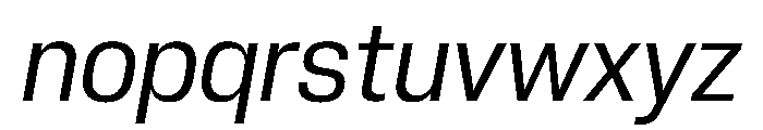 PPNeueCorp CompactRegularItalic Instance Font LOWERCASE