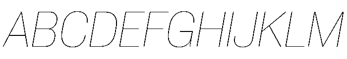 PPNeueCorp CompactThinItalic Instance Font UPPERCASE