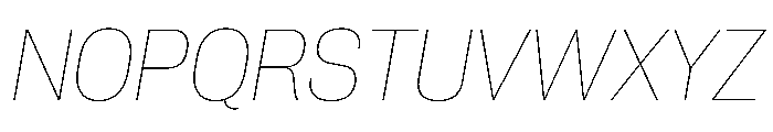 PPNeueCorp CompactThinItalic Instance Font UPPERCASE