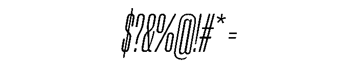 PPNeueCorp CompressedRegularItalic Instance Font OTHER CHARS