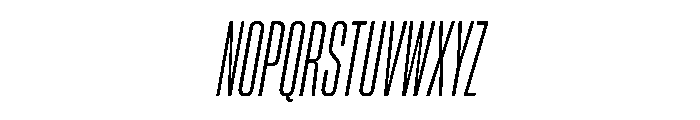 PPNeueCorp CompressedRegularItalic Instance Font UPPERCASE