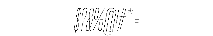 PPNeueCorp CompressedThinItalic Instance Font OTHER CHARS