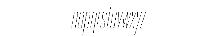 PPNeueCorp CompressedThinItalic Instance Font LOWERCASE