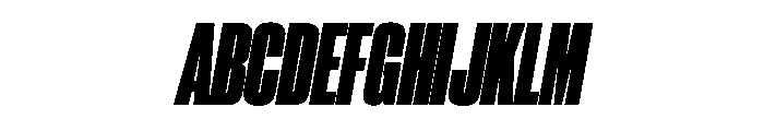 PPNeueCorp CondensedBlackItalic Instance A4647701 Font UPPERCASE