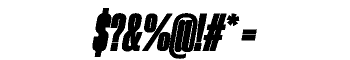 PPNeueCorp CondensedBlackItalic Instance Font OTHER CHARS