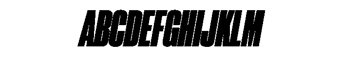 PPNeueCorp CondensedBlackItalic Instance Font UPPERCASE