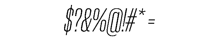 PPNeueCorp CondensedLightItalic Instance 06af311c Font OTHER CHARS
