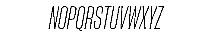 PPNeueCorp CondensedLightItalic Instance 06af311c Font UPPERCASE