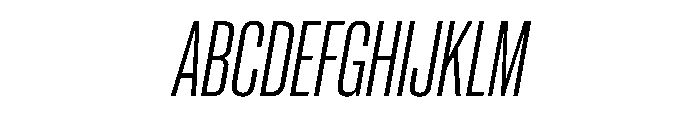 PPNeueCorp CondensedRegularItalic Instance 6332fb20 Font UPPERCASE