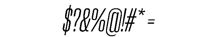 PPNeueCorp CondensedRegularItalic Instance Font OTHER CHARS