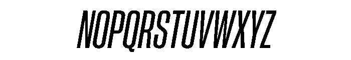 PPNeueCorp CondensedSemiboldItalic Instance A2048084 Font UPPERCASE