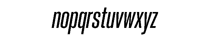 PPNeueCorp CondensedSemiboldItalic Instance A2048084 Font LOWERCASE