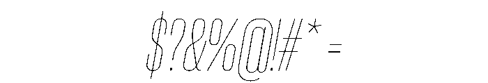 PPNeueCorp CondensedThinItalic Instance 87df9f32 Font OTHER CHARS