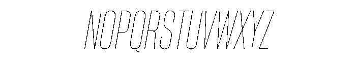PPNeueCorp CondensedThinItalic Instance 87df9f32 Font UPPERCASE