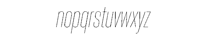 PPNeueCorp CondensedThinItalic Instance 87df9f32 Font LOWERCASE