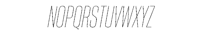 PPNeueCorp CondensedThinItalic Instance Font UPPERCASE