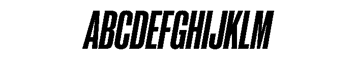 PPNeueCorp CondensedUltraboldItalic Instance 451f760e Font UPPERCASE