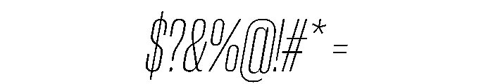 PPNeueCorp CondensedUltralightItalic Instance C93371ad Font OTHER CHARS