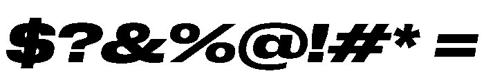 PPNeueCorp ExtendedBoldItalic Instance E149deea Font OTHER CHARS
