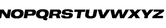 PPNeueCorp ExtendedBoldItalic Instance Font UPPERCASE