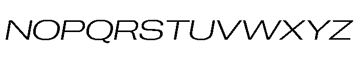 PPNeueCorp ExtendedLightItalic Instance Font UPPERCASE
