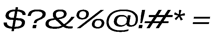 PPNeueCorp ExtendedRegularItalic Instance 7f820413 Font OTHER CHARS