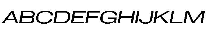 PPNeueCorp ExtendedRegularItalic Instance 7f820413 Font UPPERCASE
