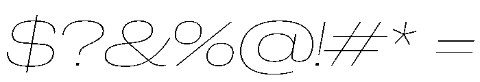 PPNeueCorp ExtendedThinItalic Instance Font OTHER CHARS
