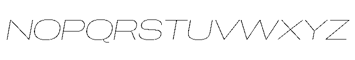 PPNeueCorp ExtendedThinItalic Instance Font UPPERCASE