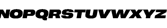 PPNeueCorp ExtendedUltraboldItalic Instance 0678ad6c Font UPPERCASE