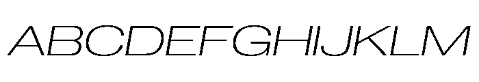 PPNeueCorp ExtendedUltralightItalic Instance C786b5e2 Font UPPERCASE