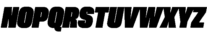 PPNeueCorp NarrowBlackItalic Instance Font UPPERCASE