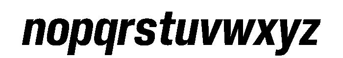 PPNeueCorp NarrowBoldItalic Instance Font LOWERCASE