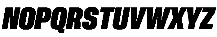 PPNeueCorp NarrowHeavyItalic Instance Font UPPERCASE
