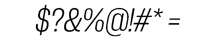 PPNeueCorp NarrowLightItalic Instance Font OTHER CHARS