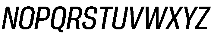 PPNeueCorp NarrowMediumItalic Instance Font UPPERCASE