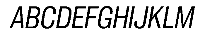 PPNeueCorp NarrowRegularItalic Instance 62ecc381 Font UPPERCASE