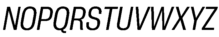 PPNeueCorp NarrowRegularItalic Instance 62ecc381 Font UPPERCASE