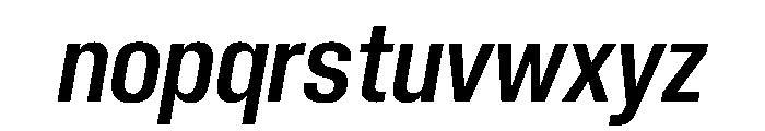 PPNeueCorp NarrowSemiboldItalic Instance 968833b8 Font LOWERCASE