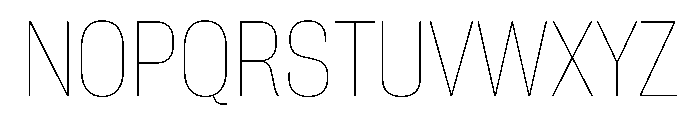 PPNeueCorp NarrowThin Instance Font UPPERCASE