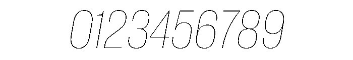 PPNeueCorp NarrowThinItalic Instance Font OTHER CHARS