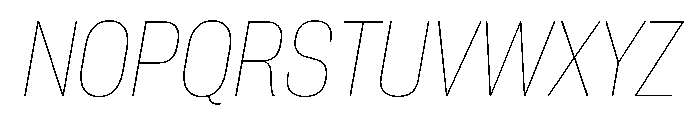 PPNeueCorp NarrowThinItalic Instance Font UPPERCASE